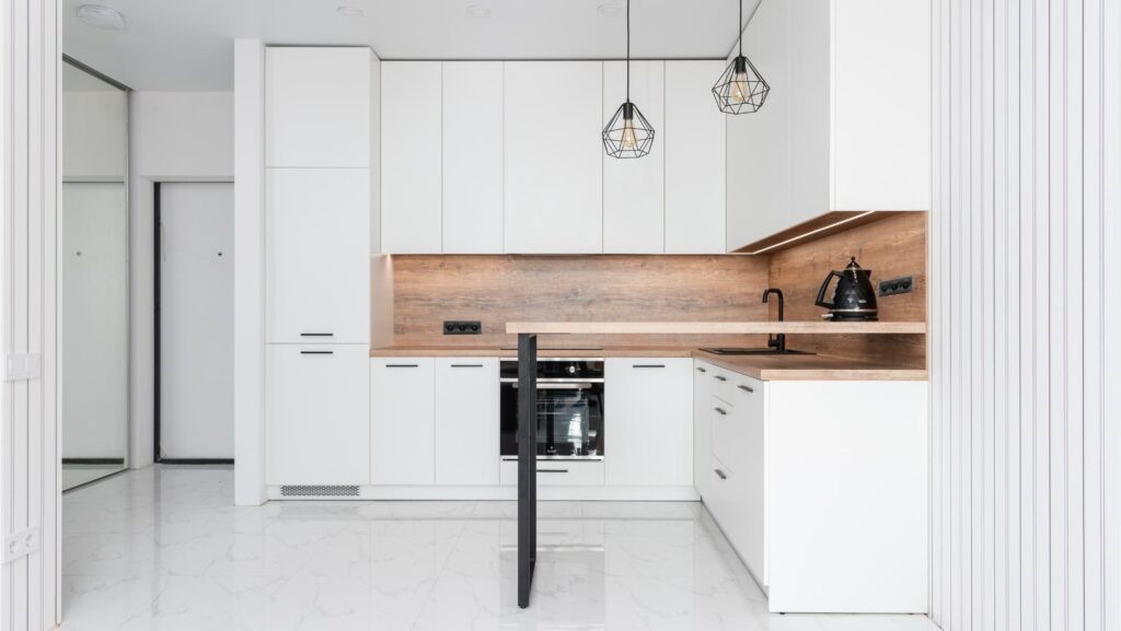 طراحی آشپزخانه مینیمالیستی بدون تجمع